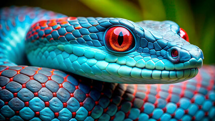 blue eyes of a snake