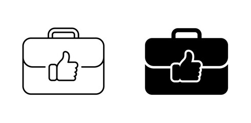 Briefcase and success icon