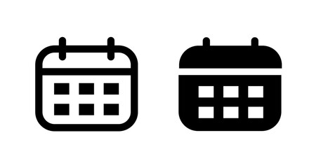 Calendar date icon
