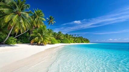 Panoramic View of Secluded Island Beach