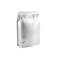 Realistic White Blank Packaging Bag Isolated Illustration