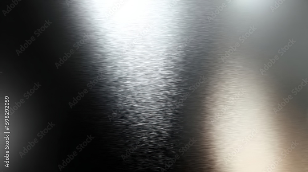 Aufkleber a smooth, textured surface reflecting light in varying shades of gray, creating an abstract visual a