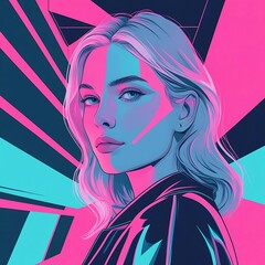 Naklejka premium Woman vector 