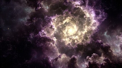 Obraz premium Colorful Deep Space Nebula With Stars