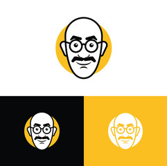 Bald,Bald man vector