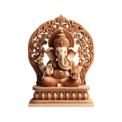Lord Ganesha Wooden Idol Art