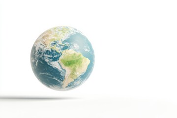 Fototapeta premium Floating globe depicting earth for education and learning concepts in minimalist style