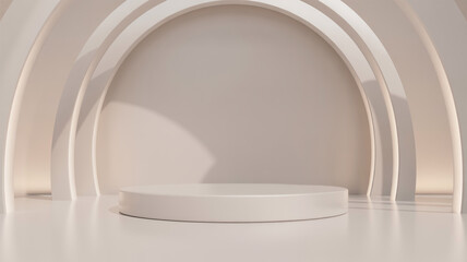 Neutral 3D Background with Gentle Lighting