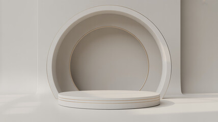 Simple Round Stage with High-End Aesthetic