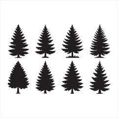 Christmas icon silhouette