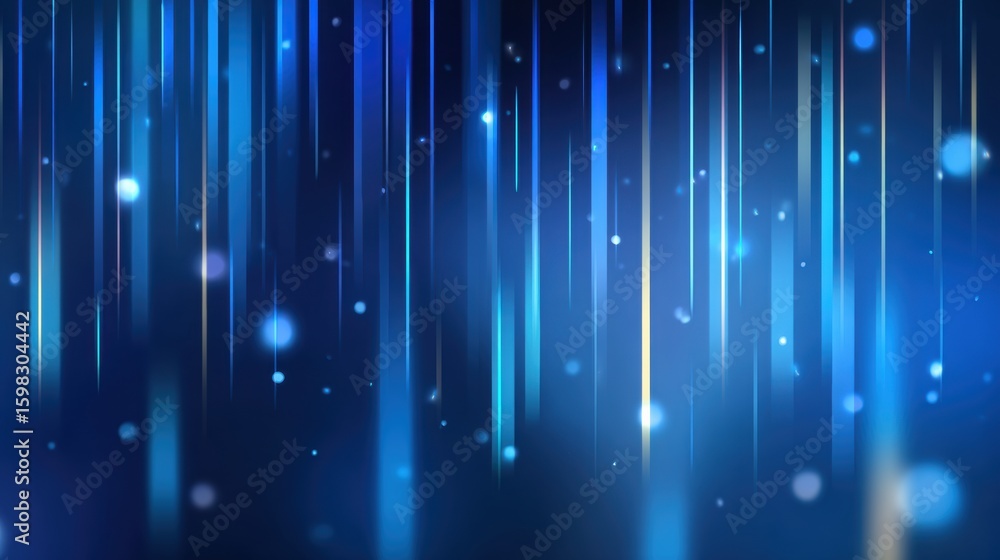 Poster a vibrant blue abstract background with light rays creating a soothing and modern atmosphere for des