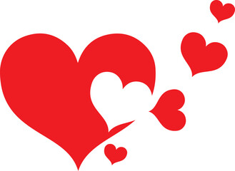 set of red heart ,set of red hearts ,set of hearts ,heart, love, valentine, hearts, symbol, vector, shape, illustration, day, romance, design, red, set, icon, art, holiday, romantic, decoration, card,