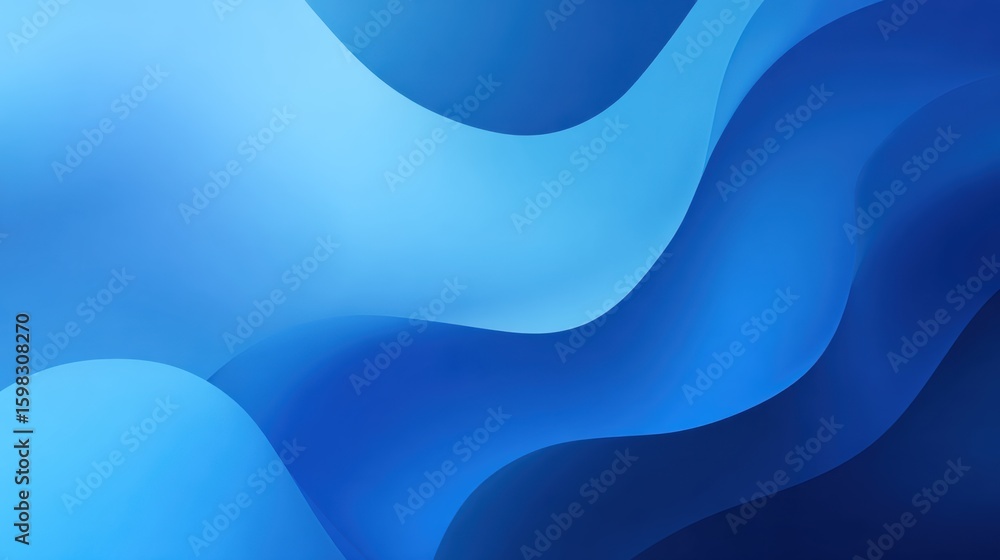Aufkleber abstract blue waves create a soothing and dynamic background, perfect for design projects and digita