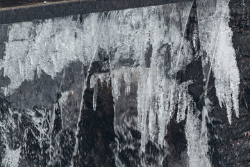 melting ice waterfall water flow Waterfall Fresh Cold Water Melting