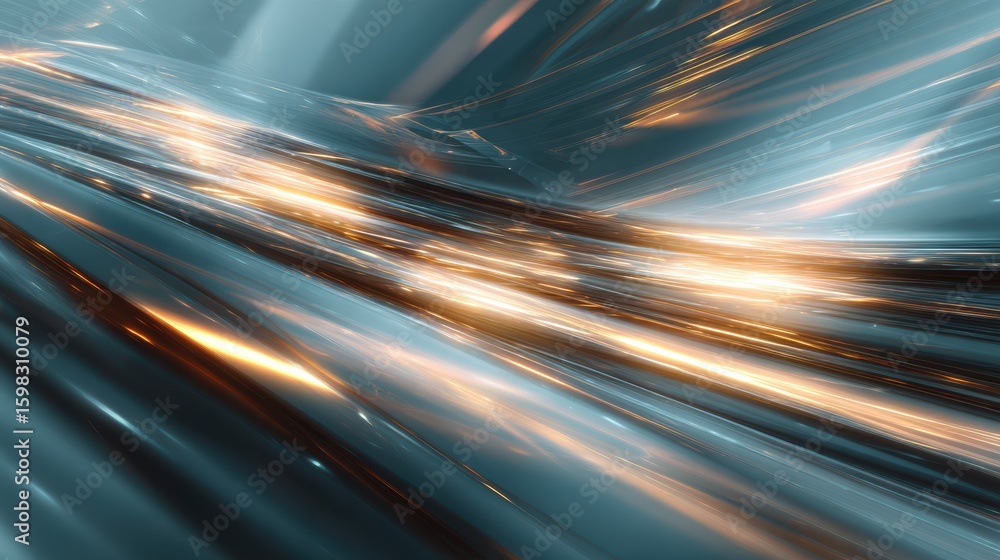 Poster abstract high-speed light trails blending dynamic colors for a futuristic background effect in digit