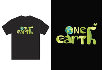 One Earth; Eco Conscious, Eco-Friendly Statement Tee