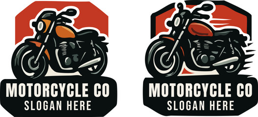 Obraz premium Classic Motorcycle Company Logo Design.