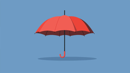 Fototapeta premium Simple Flat Open Umbrella Concept Illustration Design