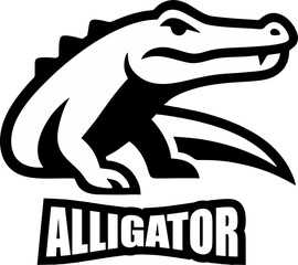Vector of crocodile Logo design on white background. Wild Animals. Reptile. Alligator Logo Easy editable layered vector illustration.
