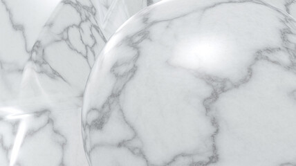 Luxurious Stone Background with Soft Gray Veins
