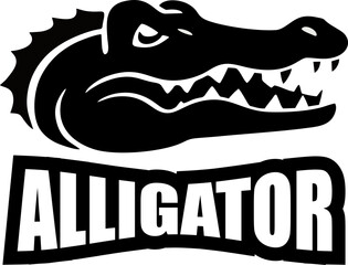 Vector of crocodile Logo design on white background. Wild Animals. Reptile. Alligator Logo Easy editable layered vector illustration.