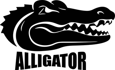 Vector of crocodile Logo design on white background. Wild Animals. Reptile. Alligator Logo Easy editable layered vector illustration.