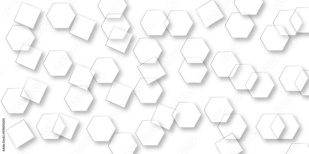 Poster luxury hexagonal abstract black metal background with golden light lines. dark 3d geometric texture 