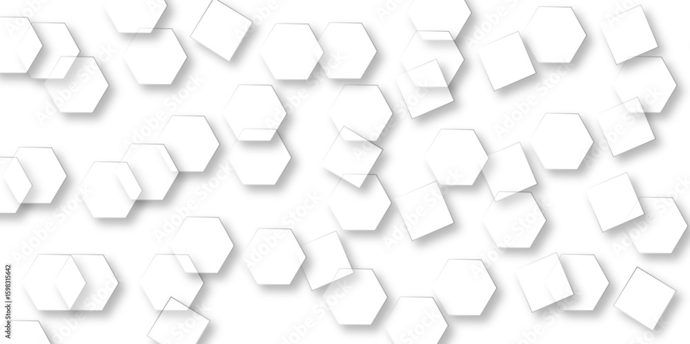 Aufkleber luxury hexagonal abstract black metal background with golden light lines. dark 3d geometric texture 