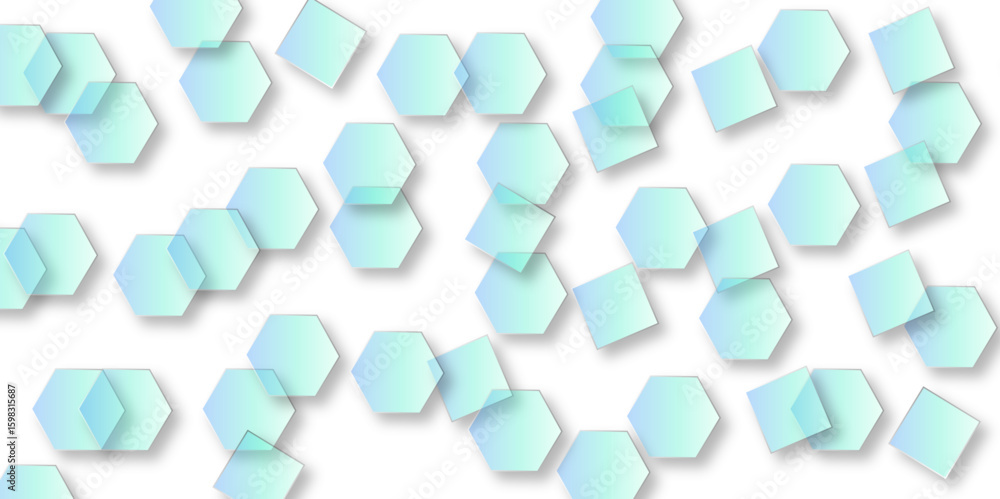 Poster luxury hexagonal abstract black metal background with golden light lines. dark 3d geometric texture 