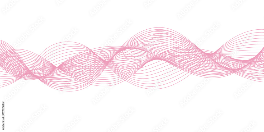 Poster abstract wave element for design pink and white. design template for cover, business. abstract dynam