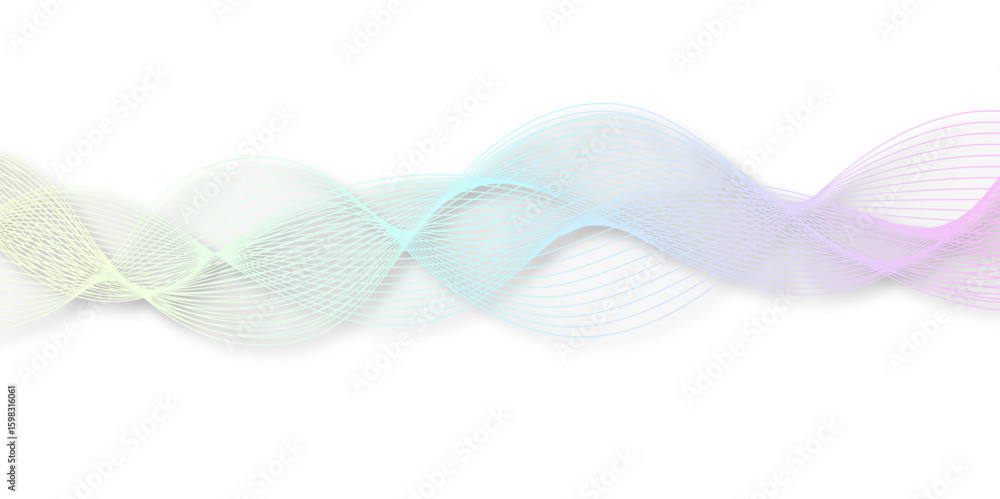 Poster abstract wave element for design pink and white. design template for cover, business. abstract dynam