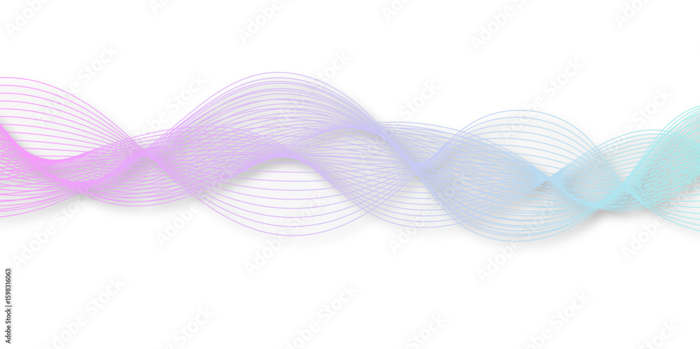 Poster abstract wave element for design pink and white. design template for cover, business. abstract dynam