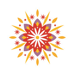 New Year Party Rangoli Mandala Design