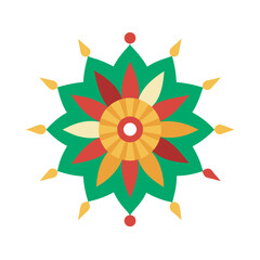 Festival Color Theme Mandala For Navratri