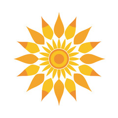 Harvest Festival Mandala With Grain Motif Illustration