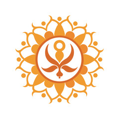 Guru Nanak Mandala With Religious Symbols