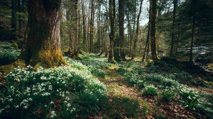 Obraz premium spring in a forest