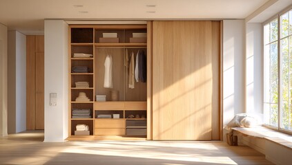 Modern luxury stylish white walk in closet feminine dressing room