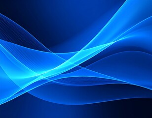 Abstract blue waves design