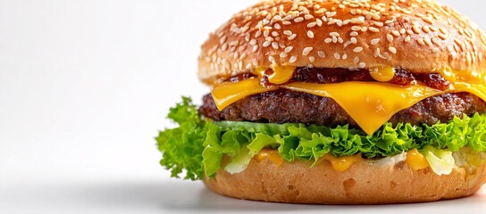 Tasty vegetarian burger with carrot cutlet