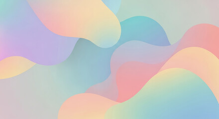 Abstract Pastel Gradient Background Soft, Colorful, and Fluid Shapes