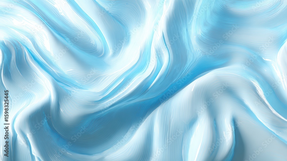 Poster smooth blue fabric texture creating a serene and calming background perfect for design projects and 