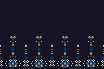 Pixel-inspired blank frame or banner with a digital pattern border. Perfect for invitations, announcements, digital designs, and printable templates.