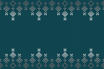 Pixel-inspired blank frame or banner with a digital pattern border. Perfect for invitations, announcements, digital designs, and printable templates.