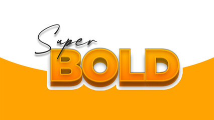 Modern Super Bold Contrast Text Effect