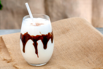 South African Dom Pedro on rustic burlap