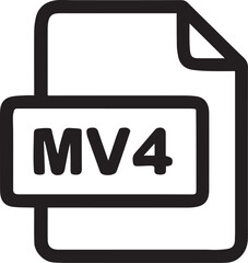 Video format icons MP4, MOV, AVI, MKV icons with file outline