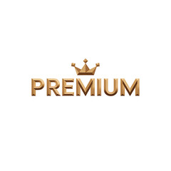 Premium Typography with Crown Symbol for Luxury Brand and Exclusive Membership Design