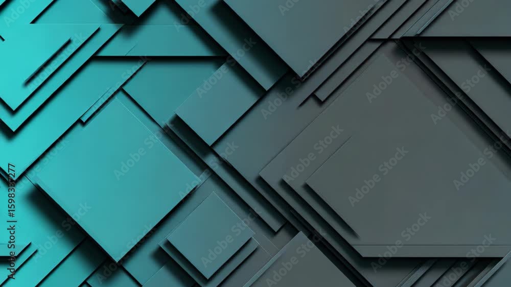 Poster dynamic layers of abstract shapes and textures come together to create a modern aesthetic, showcasin