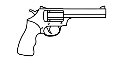 revolver icon, handgun icon, weapon icon, rifle icon, shotgun icon, automatic gun icon, semi-automatic gun icon, silhouette gun icon, black gun icon, isolated gun vector, military gun icon, war weapon